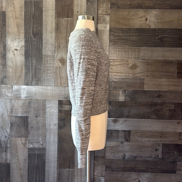 Free People cropped knit sweater XSmall neutral dark feminine whimsigoth witchy - Picture 9 of 11